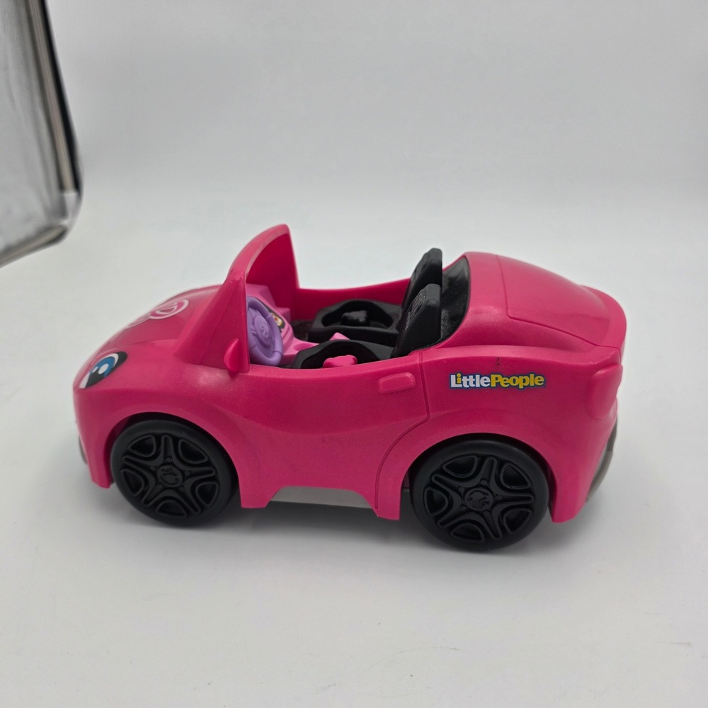 Fisher‎ Price Little People Pink Convertible Car Toy Kids Play Fun